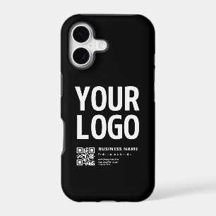 Your Logo w/Editable QR code & Text iPhone 17 Case