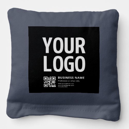 Your Logo w/Editable QR code & Text Cornhole Bags