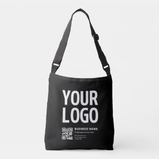 Your Logo w/Editable QR code & Text Crossbody Bag