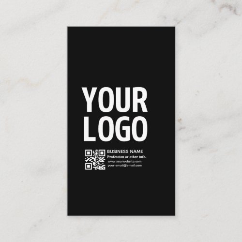 Your Logo w/Editable QR code & Text Discount Card