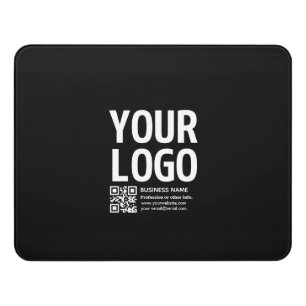 Your Logo w/Editable QR code & Text Door Sign