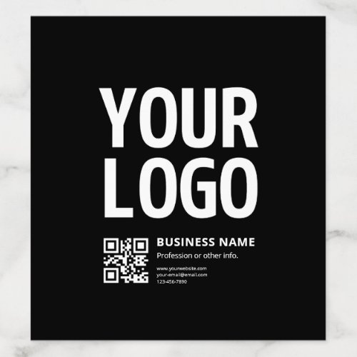 Your Logo w/Editable QR code &amp; Text Envelope Liner