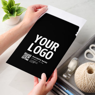 Your Logo w/Editable QR code & Text Envelope Mailers