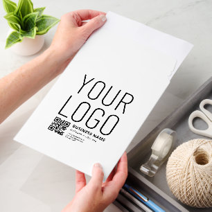 Your Logo w/Editable QR code & Text Envelope Mailers
