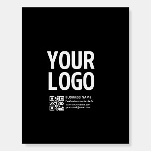 Your Logo w/Editable QR code & Text Foam Board