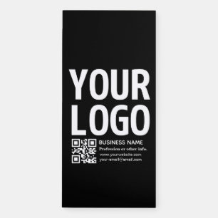 Your Logo w/Editable QR code & Text Magnetic Notepad