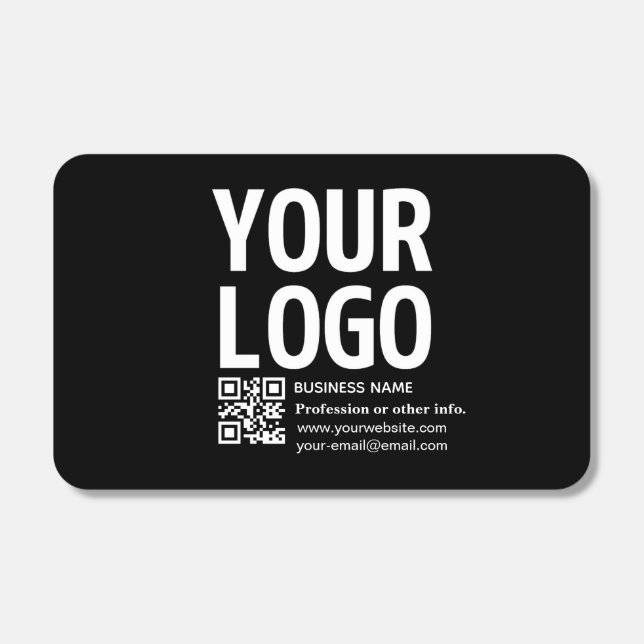 Your Logo w/Editable QR code & Text  Matchboxes (Front)