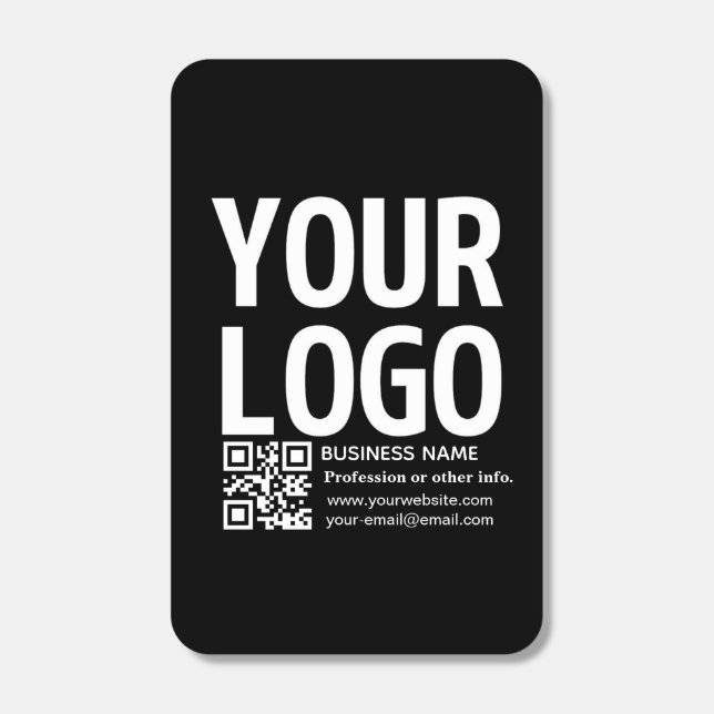 Your Logo w/Editable QR code & Text  Matchboxes (Front)