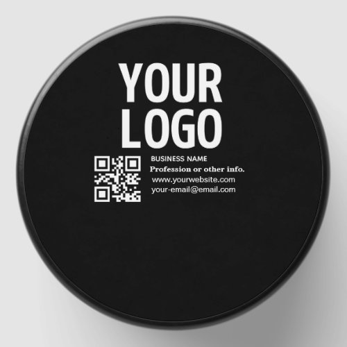 Your Logo w/Editable QR code & Text Mini Candle Favors