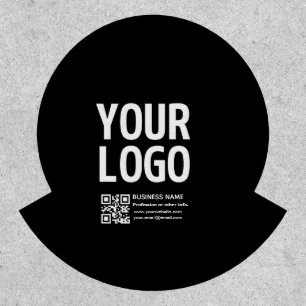 Your Logo w/Editable QR code & Text Patch