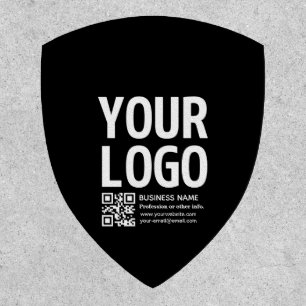 Your Logo w/Editable QR code & Text Patch