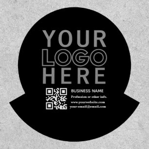 Your Logo w/Editable QR code & Text Patch