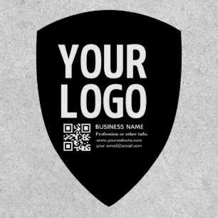 Your Logo w/Editable QR code & Text Patch