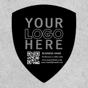 Your Logo w/Editable QR code & Text Patch