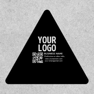 Your Logo w/Editable QR code & Text Patch