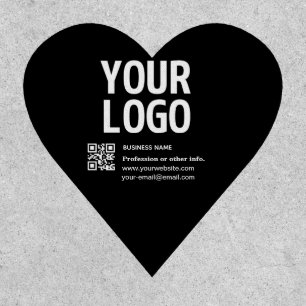 Your Logo w/Editable QR code & Text Patch