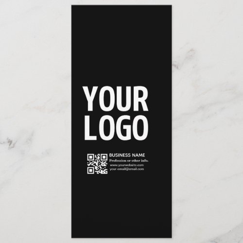 Your Logo w/Editable QR code & Text Program