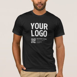 Your Logo w/Editable QR code & Text T-Shirt