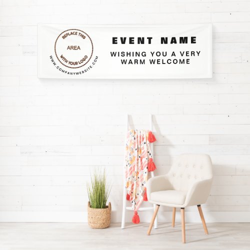 Your Logo Website Business Event Welcome Banner