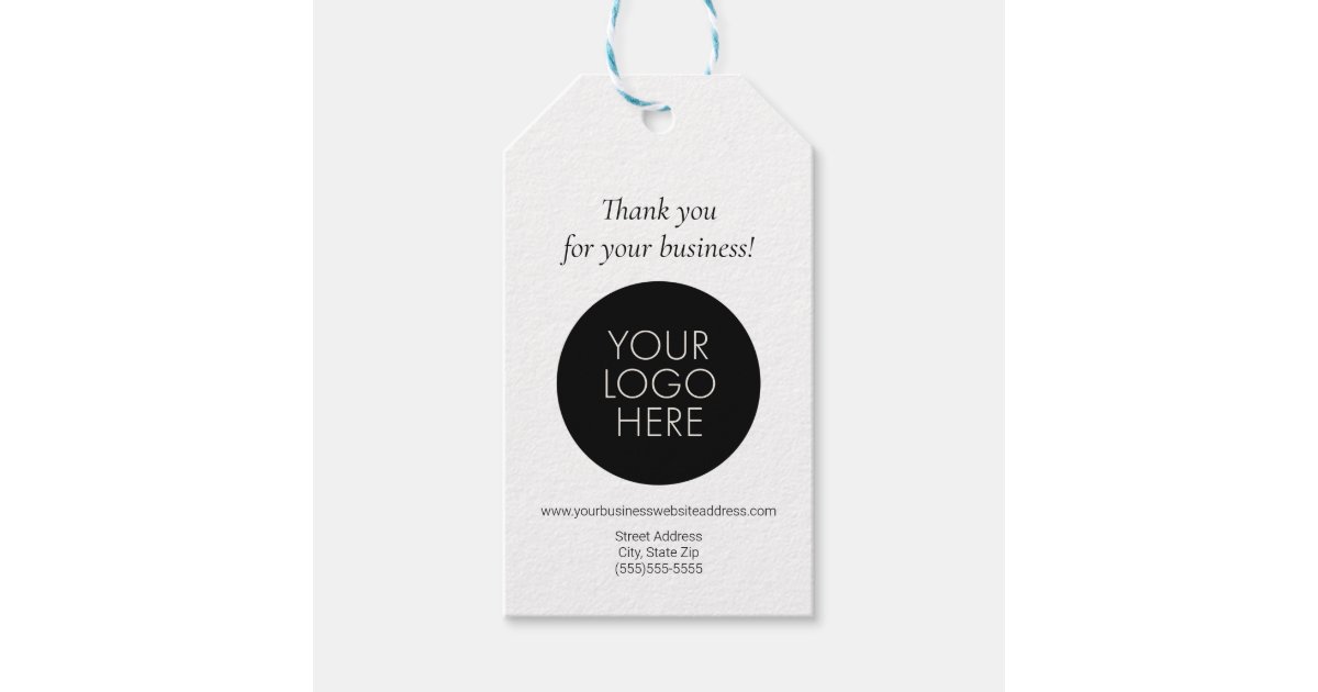 Paper Hang Tags with String & Custom Company Logo