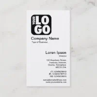 Blank Two Side White Business Cards