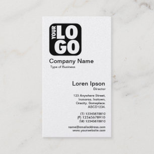 Your Logo - White (Gold Card) Business Card
