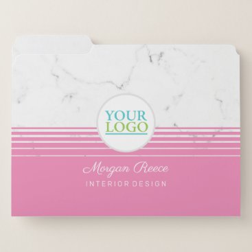 Your Logo, White Marble, DIY Name, Profession Vs 3 File Folder Your Logo, White Marble, DIY Name, Profession Vs 3 File Folder