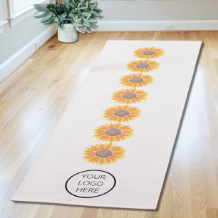 Your Logo Yoga Studio Sunflower Chakras Mat