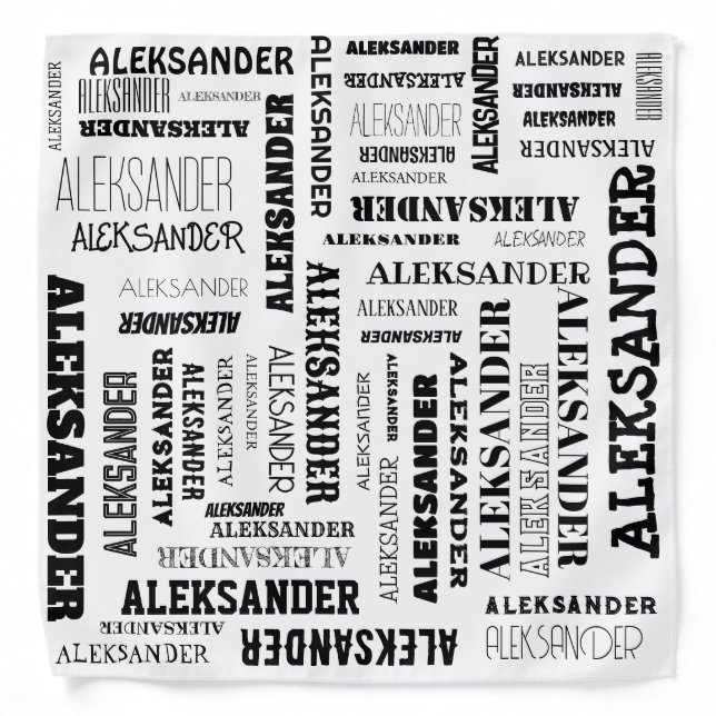 Your (Long) Name is All Over This Bandana (Front)