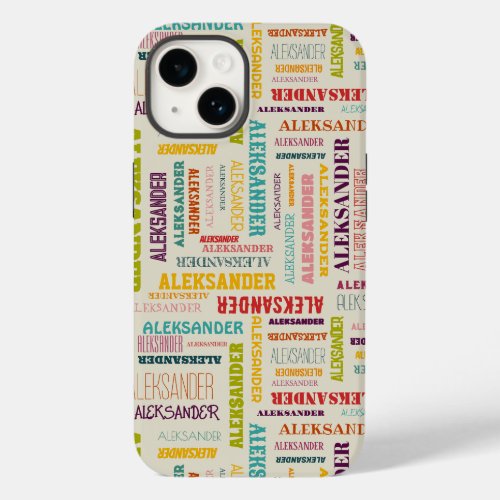 Your Long Name is All Over This Case_Mate iPhone 14 Case