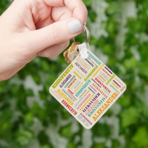 Your Long Name is All Over This Keychain