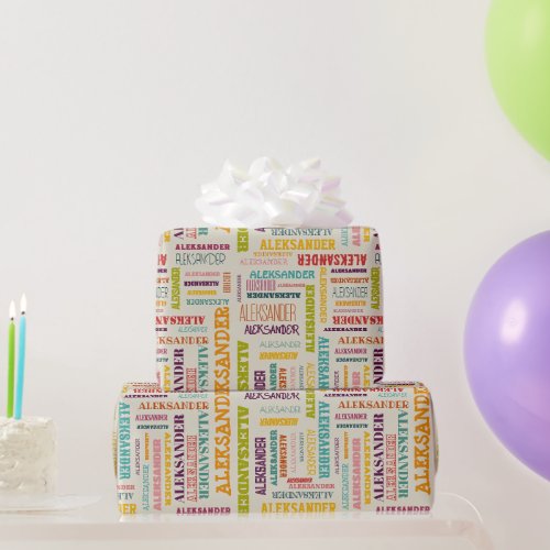 Your Long Name is All Over This Wrapping Paper