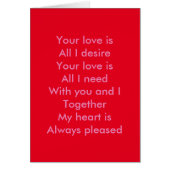 Your love cards (Front)