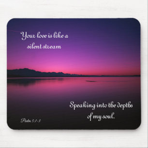Your Love is Like Beautiful Purple Ocean Mousepad
