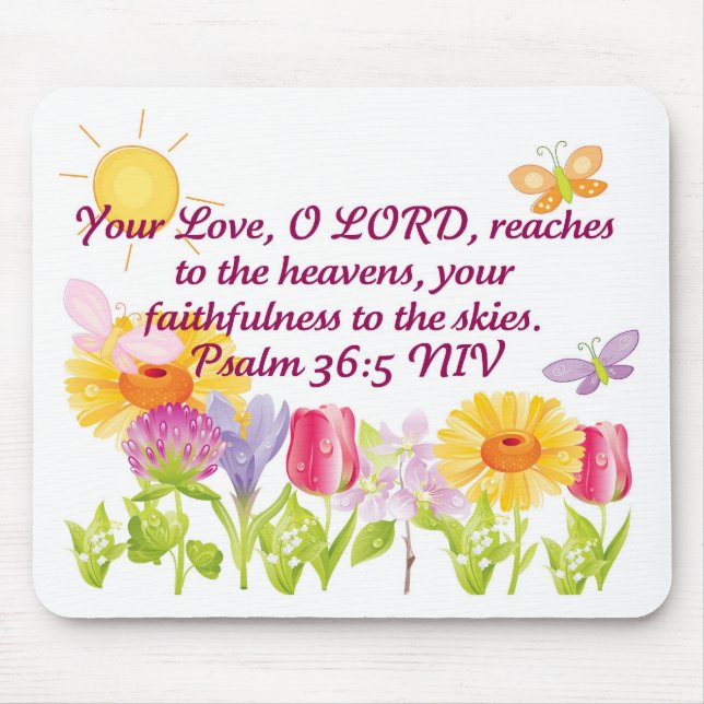 Your Love, O Lord Mouse Pad (Front)