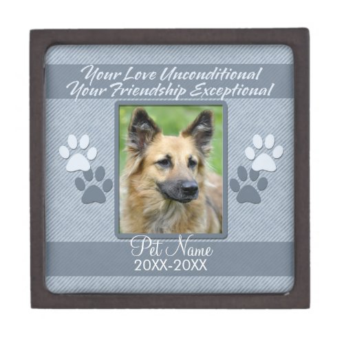 Your Love Unconditional Pet Sympathy Custom Gift Box