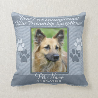 Your Love Unconditional Pet Sympathy Custom Throw Pillow