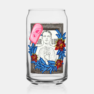 Your Lungs Medical Illustration, Berry Popsicle Can Glass