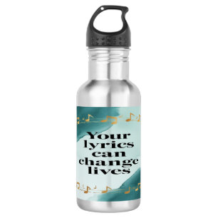 Your Lyrics Can Change Lives 2 Stainless Steel Water Bottle