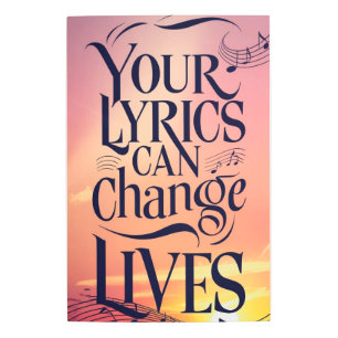 Your Lyrics Can Change Lives Metal Print