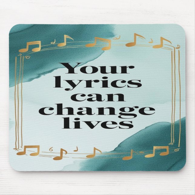 Your Lyrics Can Change Lives option 2 Mouse Pad (Front)
