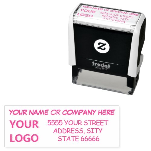 Your Mailing Stamp with Address Name Logo or Photo