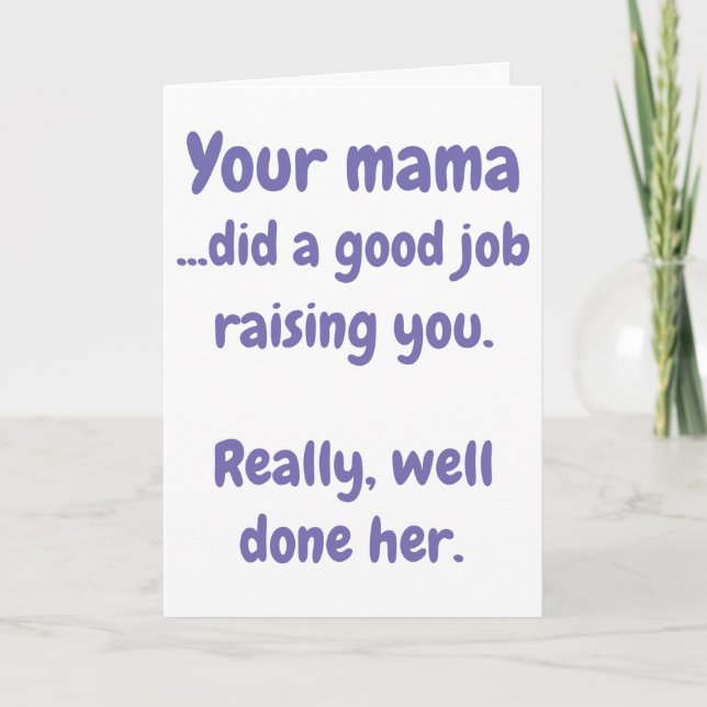 Your Mama Card (Front)