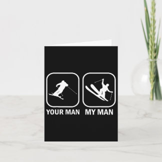 Your Man My Man Funny Biathlete Skiing Shooting Sp Card