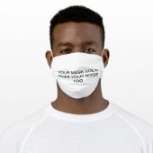 YOUR MASK GOES OVER YOUR NOSE TOO Face Mask (Worn)