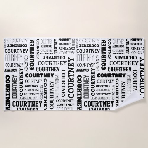 Your Medium Length Name is All Over This Beach Towel
