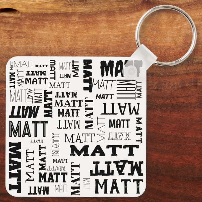 Your (Medium Length) Name is All Over This Keychain (Back)