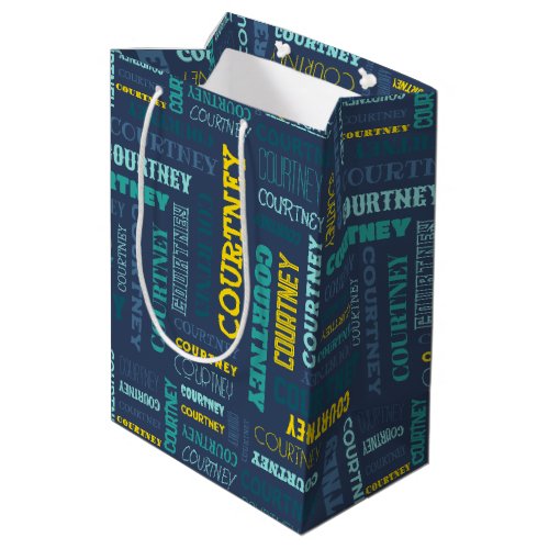 Your Medium Length Name is All Over This Medium Gift Bag
