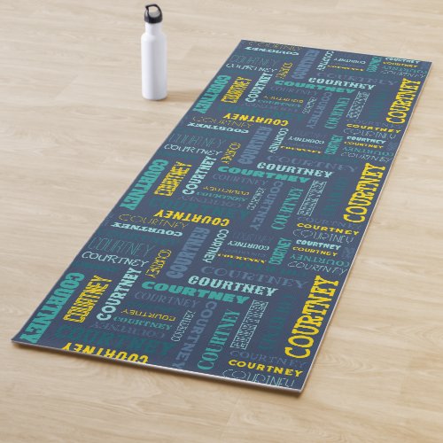 Your Medium Length Name is All Over This Yoga Mat