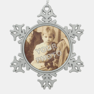 Your Memories On A Snowflake Ornament at Zazzle